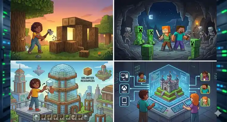 bedrock apk features minecraft bedrock edition feature