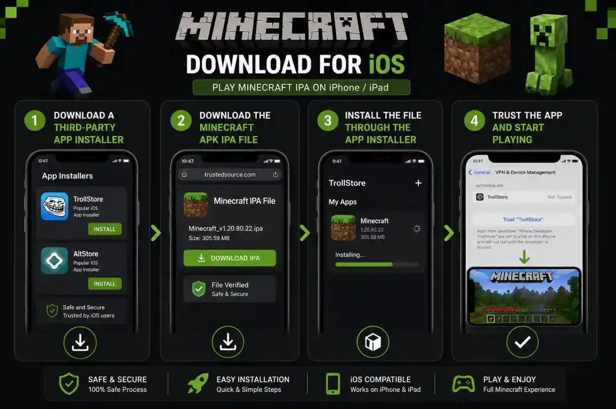 minecraft apk download for ios iOS iPhone iPad Minecraft İndir