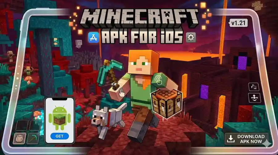 minecraft ios overview Minecraft iOS interface and world selection overview